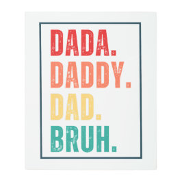 ダダダディパパブ動揺してルレトロファーダーズデイ メタルプリント