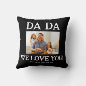 ダダファーザーズ誕生日カスタムパーソナライズされた クッション (裏面)