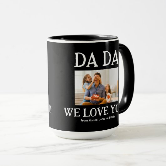 ダダファーザーズ誕生日カスタムパーソナライズされた マグカップ (正面右)