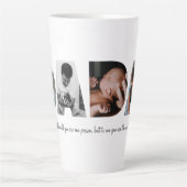 ダダフォトコラージュラテマグお父さんの日 カフェラテマグ (正面)