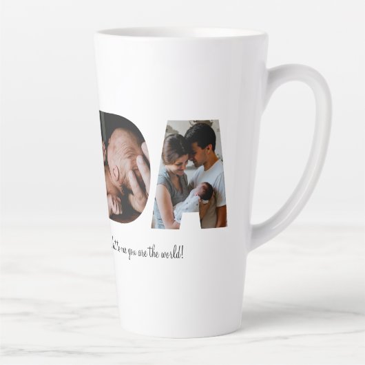 ダダフォトコラージュラテマグお父さんの日 カフェラテマグ (右)