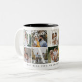 ダダモダンコラージュ、10フォトグリッド、ギフトforパパ ツートーンマグカップ (正面左)