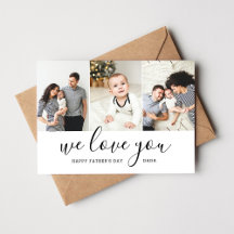 ダダモダン3 Photo Collage Father's Day Card