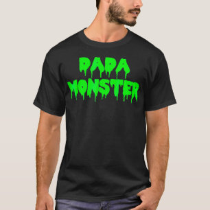 ダダモンスタおもしろいーのホラー映画パパスライムTシャツ Tシャツ