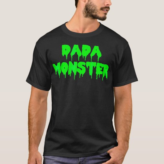 ダダモンスタおもしろいーのホラー映画パパスライムTシャツ Tシャツ (正面)