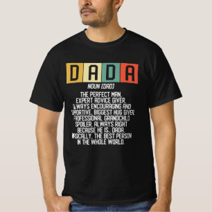 ダダ意味パパ定義おもしろい父最高のパパ Tシャツ