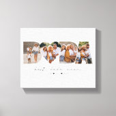 ダダ最高のーEver 4 Photo Collage First Father's Day キャンバスプリント (正面)