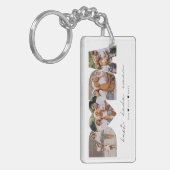 ダダ最高のーEver 4 Photo Collage First Father's Day キーホルダー (正面左)
