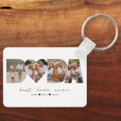 ダダ最高のーEver 4 Photo Collage First Father's Day キーホルダー (正面)