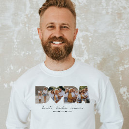 ダダ最高のーEver 4 Photo Collage First Father's Day スウェットシャツ