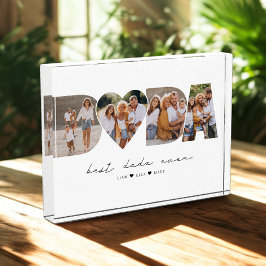 ダダ最高のーEver 4 Photo Collage First Father's Day フォトブロック