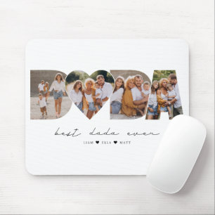 ダダ最高のーEver 4 Photo Collage First Father's Day マウスパッド