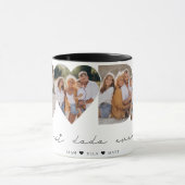 ダダ最高のーEver 4 Photo Collage First Father's Day マグカップ (中央)