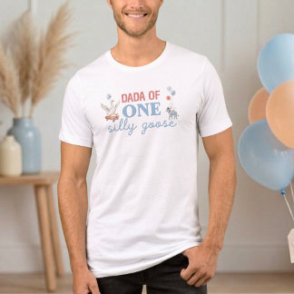 ダダ・オブ・ワン・シリー・グース 1歳の誕生日パパTシャツ トライブレンドTシャツ