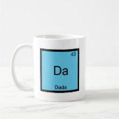 ダダ - ダダ面白化学元素記号Tシャツ コーヒーマグカップ (左)