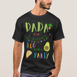 ダダ・ダッド 1歳の誕生日 タコについてパーティーファミリー Tシャツ