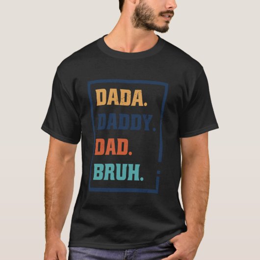 ダダ・ダディ・パパ・ブルー Tシャツ (正面)