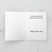 ダダ，パパ，パパ，私の息子の父の日カード カード (内部)