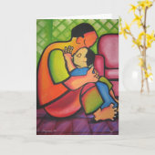 ダダ，パパ，パパ，私の息子の父の日カード カード (黄色い花)