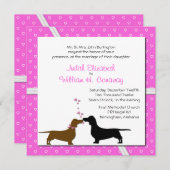 ダチお洒落ャンズ結婚式招待状 招待状 (正面/裏面)