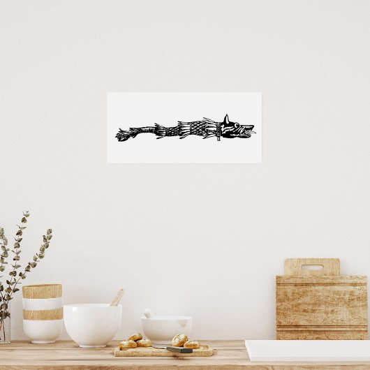 ダチア・オオオカミ国旗の歴史ルーマニアのシンボルdacs ポスター (キッチン)