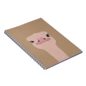 ダチョウおもしろい顔 ノートブック (右側)