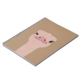 ダチョウおもしろい顔 ノートブック (左側)