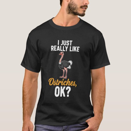 ダチョウが好きなの Tシャツ (正面)