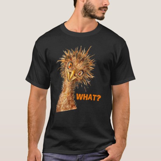ダチョウとはんなり鳥 Tシャツ (正面)