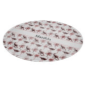 ダチョウとカンガルー、カスタマイズ可能 カッティングボード (角)