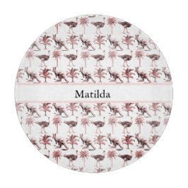 ダチョウとカンガルー、カスタマイズ可能 カッティングボード