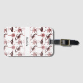 ダチョウとカンガルー、カスタマイズ可能 ラゲッジタグ (正面横)