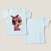 ダチョウと棒つきキャンデー (デザイン正面&裏面)