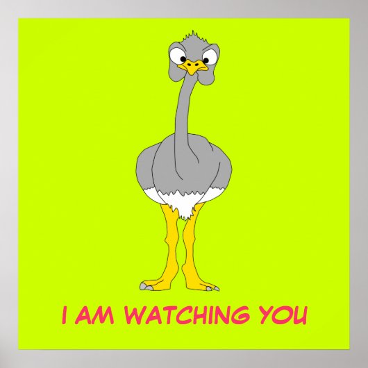 ダチョウのポスター ポスター (正面)