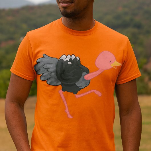 ダチョウのランニング Tシャツ
