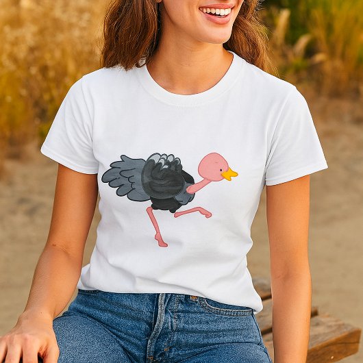 ダチョウのランニング Tシャツ