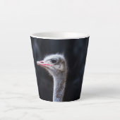 ダチョウの写真 カフェラテマグ (正面)