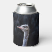ダチョウの写真 缶クーラー (缶裏面)