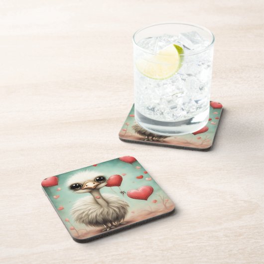 ダチョウの恋3 コースター (右側)