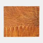 ダチョウの肌の質感:豪華な壁紙。 フリースブランケット (正面(横))