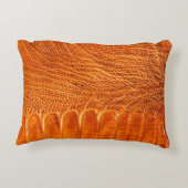 ダチョウの革のテクスチャ アクセントクッション (裏面)