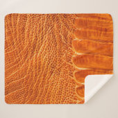 ダチョウの革のテクスチャ シェルパブランケット (正面(横))