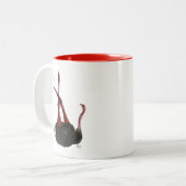 ダチョウストライプのレギンス ツートーンマグカップ (正面左)