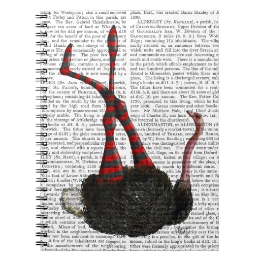 ダチョウストライプのレギンス ノートブック (正面)