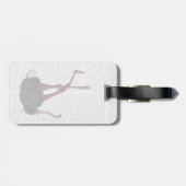 ダチョウストライプのレギンス ラゲッジタグ (裏面横)
