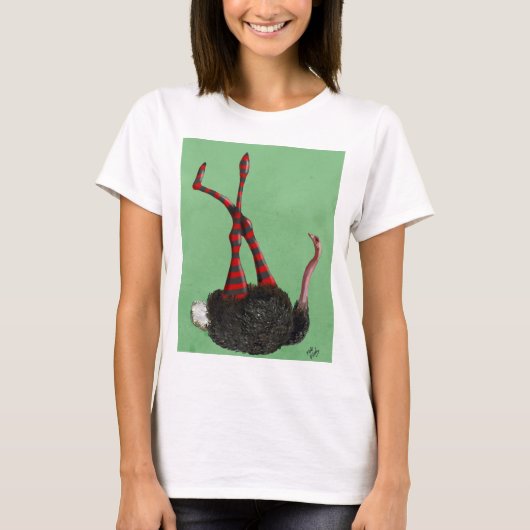 ダチョウストライプのレギンス Tシャツ (正面)