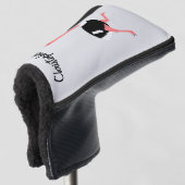 ダチョウデザイン ゴルフヘッドカバー (3/4 正面)