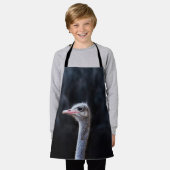ダチョウポートレート エプロン (着用した状態)
