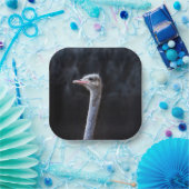 ダチョウポートレート ペーパープレート (パーティー)