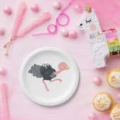 ダチョウランニング ペーパープレート (パーティー)